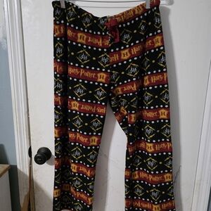 Harry Potter Women's Pajama Pants - Black, Red, and Yellow